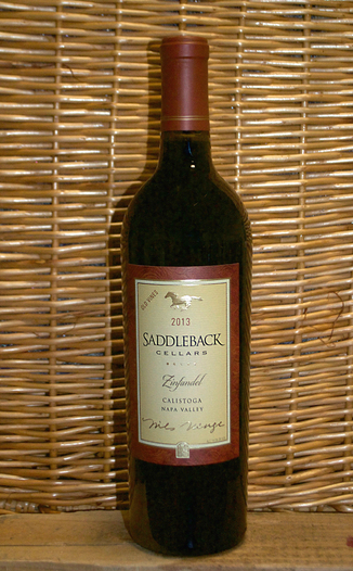 Saddleback Cellars 2013 Napa Valley Old Vine Zinfandel 750ml Wine Bottle