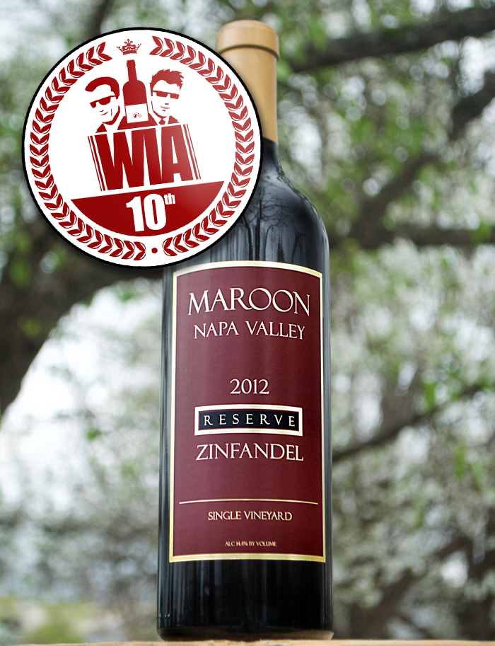 Maroon 2012 Reserve Zinfandel Single Vineyard 750ml Wine Bottle