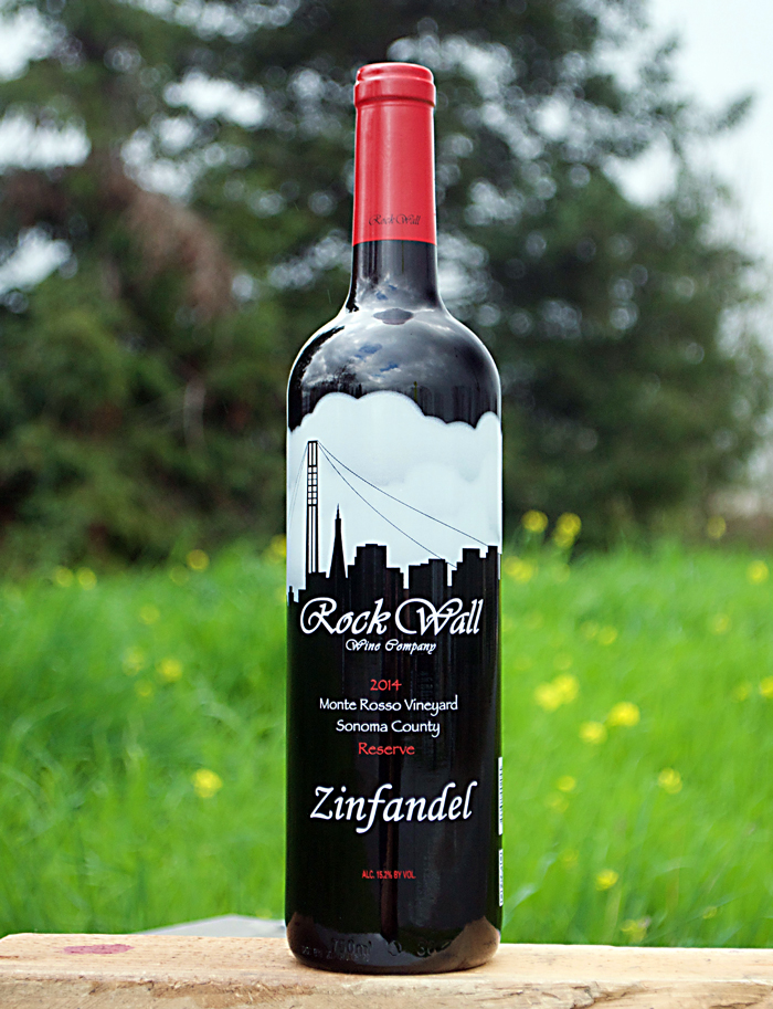 Rock Wall Wine Co. 2014 Monte Rosso Vineyard Reserve Zinfandel 750ml Wine Bottle