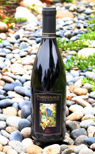 Parsonage Village Vineyard 2004 Estate Syrah 750ml Wine Bottle