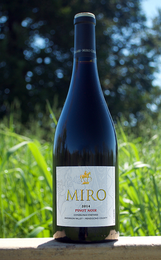 Miro Cellars 2014 Conzelman Vineyard Anderson Valley Pinot Noir 750ml Wine Bottle