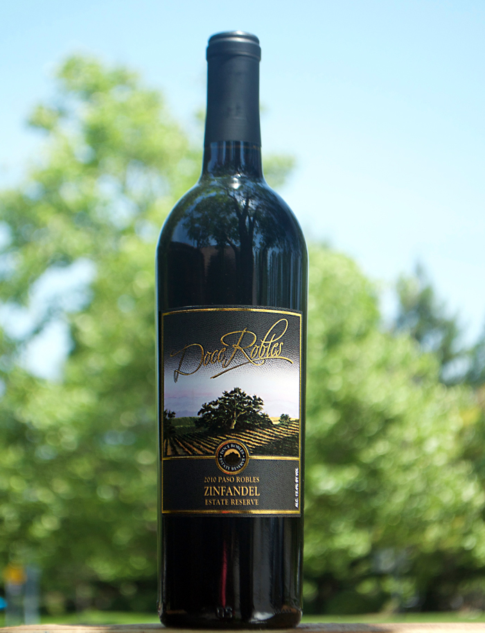 Doce Robles 2010 Estate Reserve Zinfandel 750ml Wine Bottle