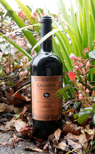 Galante Vineyards 2012 Ace High Carmel Valley Estate Bottled Malbec 750ml Wine Bottle