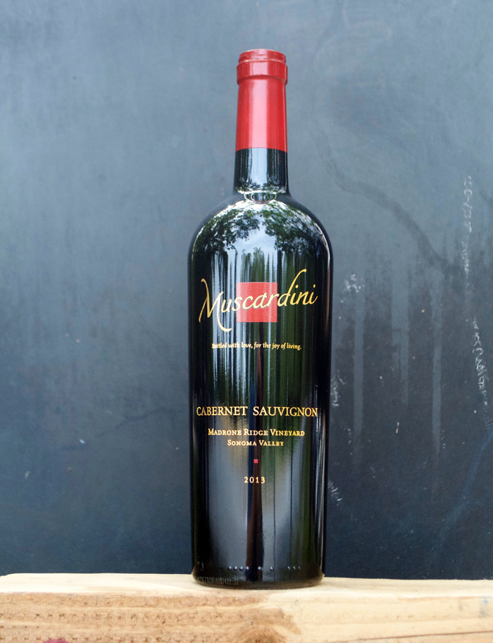 Muscardini Cellars 2013 Madrone Ridge Vineyard Sonoma Valley Cabernet Sauvignon 750ml Wine Bottle
