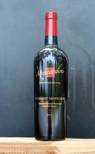 Muscardini Cellars 2013 Madrone Ridge Vineyard Sonoma Valley Cabernet Sauvignon 750ml Wine Bottle