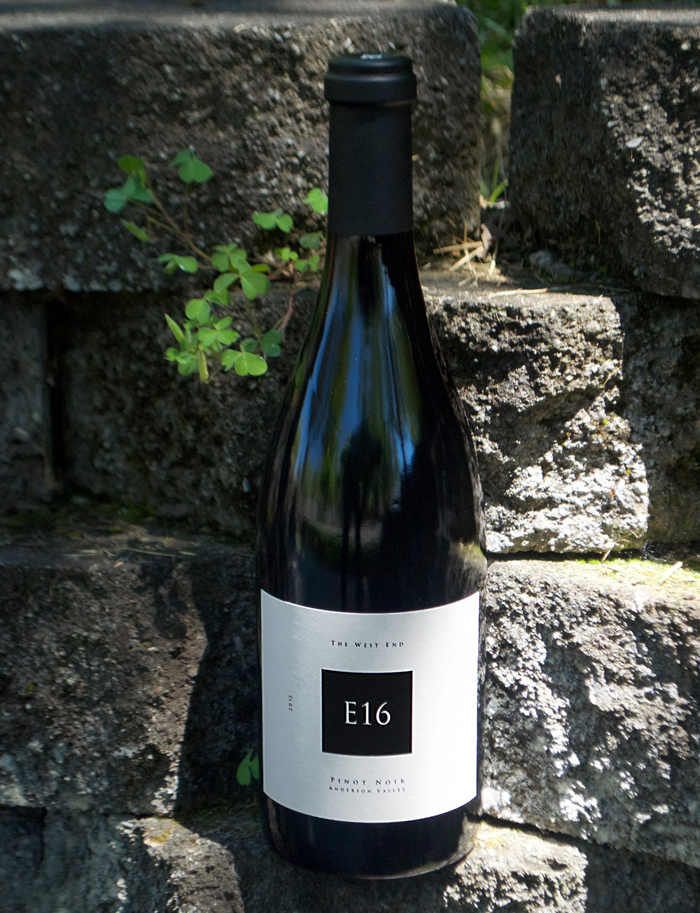 E16 Wine Co. 2013 'The West End' Anderson Valley single vineyard Pinot Noir 750ml Wine Bottle