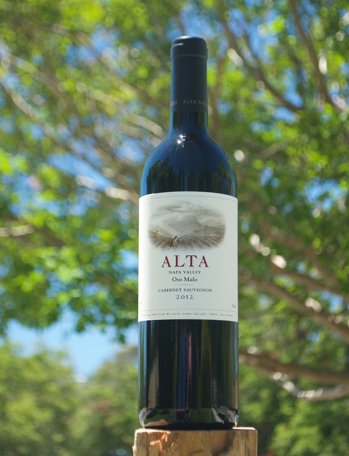 ALTA 2012 Oso Malo Napa Valley Cabernet Sauvignon 750ml Wine Bottle