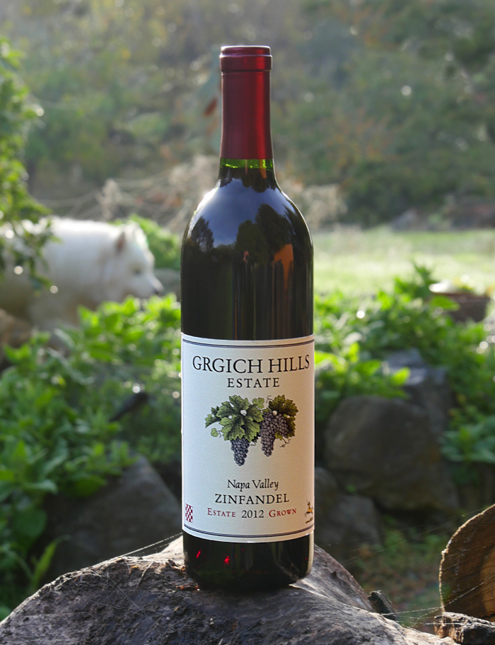Grgich Hills Estate 2012 Napa Valley Estate Grown Zinfandel 750ml Wine Bottle