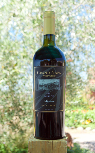 Grand Napa 2011 Reserve Merlot 750ml Wine Bottle