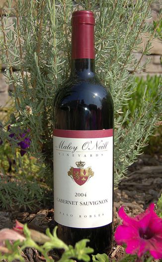 Maloy O'Neill Vineyards 2004 Cabernet Sauvignon 750ml Wine Bottle