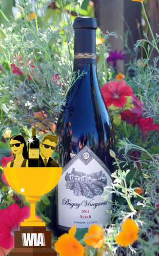 Bugay Vineyards 2004 Sonoma County Syrah 750ml Wine Bottle