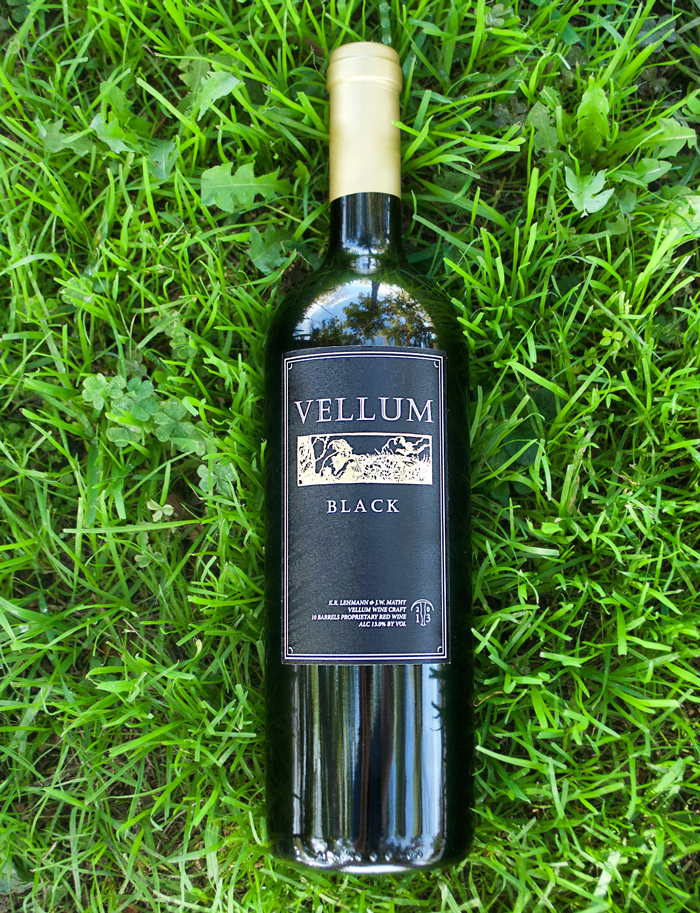 Vellum Wine Craft 2013 'Black' Proprietary Red Wine 750ml Wine Bottle