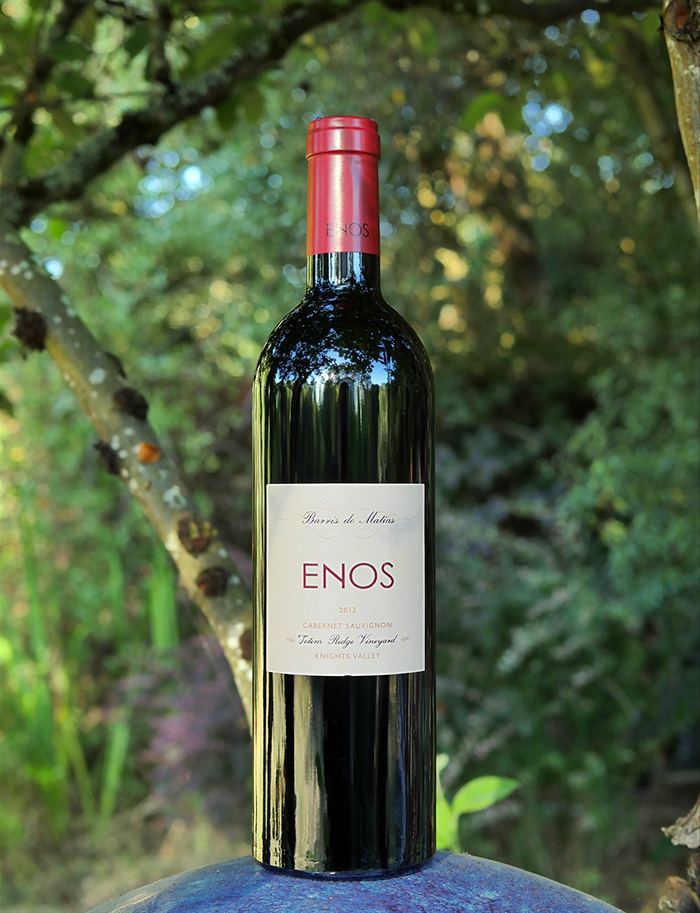 Enos Vineyards 2013 Totem Ridge Vineyard Knights Valley Cabernet Sauvignon 750ml Wine Bottle