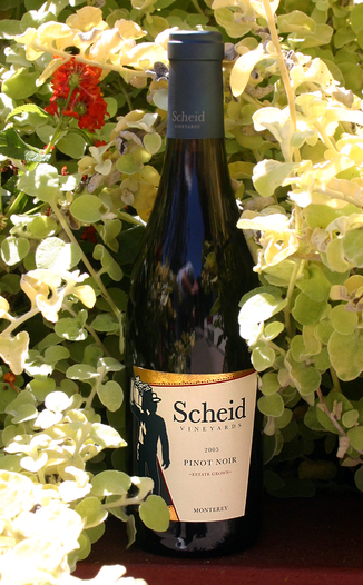 Scheid Vineyards 2005 Monterey Pinot Noir 750ml Wine Bottle