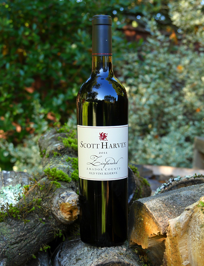 Scott Harvey Wines 2011 Old Vine Reserve Zinfandel 750ml Wine Bottle