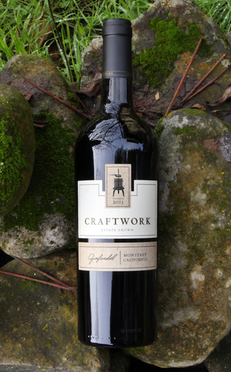 Craftwork 2013 Estate Grown Monterey Zinfandel 750ml Wine Bottle