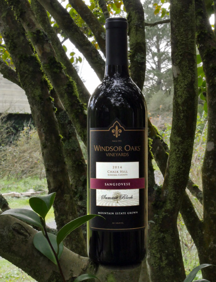 Windsor Oaks Vineyards 2014 Chalk Hill Summit Block Sangiovese 750ml Wine Bottle