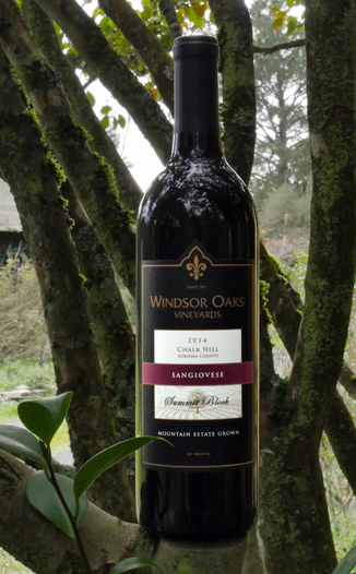 Windsor Oaks Vineyards 2014 Chalk Hill Summit Block Sangiovese 750ml Wine Bottle