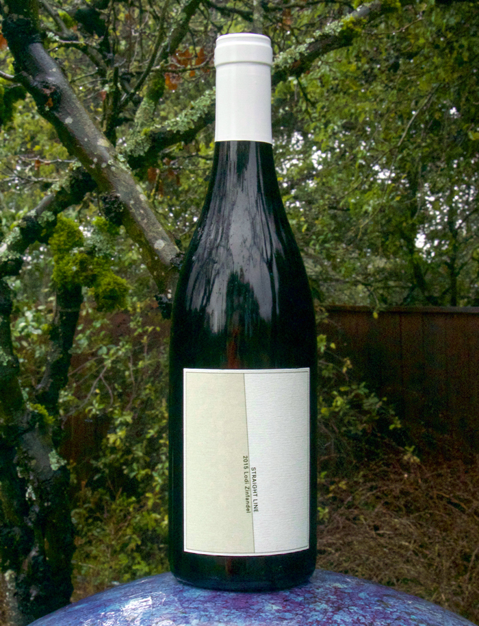 Straight Line Wines 2015 Lodi Zinfandel 750ml Wine Bottle