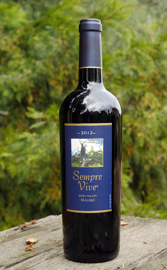 Romeo Vineyards 2012 Sempre Vive Napa Valley Malbec 750ml Wine Bottle