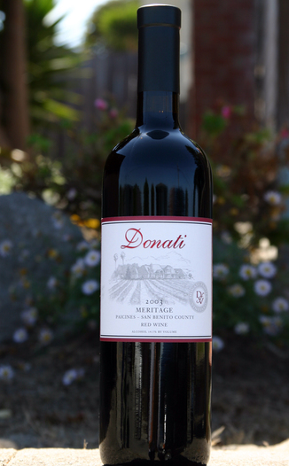 Donati Family Vineyard 2003 Meritage 750ml Wine Bottle