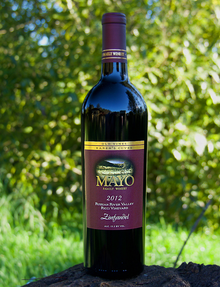 Mayo Family Winery 2012 Ricci Vineyard Russian River Valley Zinfandel 750ml Wine Bottle