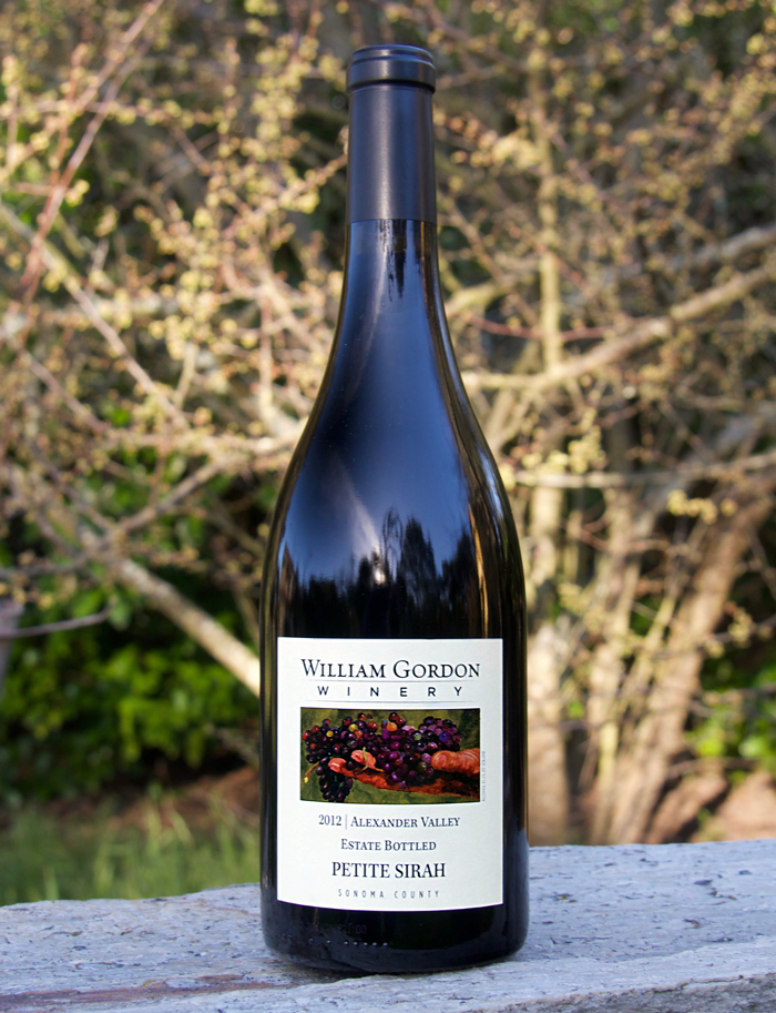 William Gordon Winery 2012 Alexander Valley Estate Bottled Petite Sirah 750ml Wine Bottle