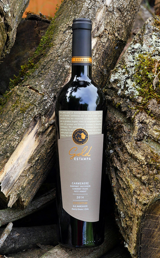 Estampa 2014 Gold Carmenere 750ml Wine Bottle
