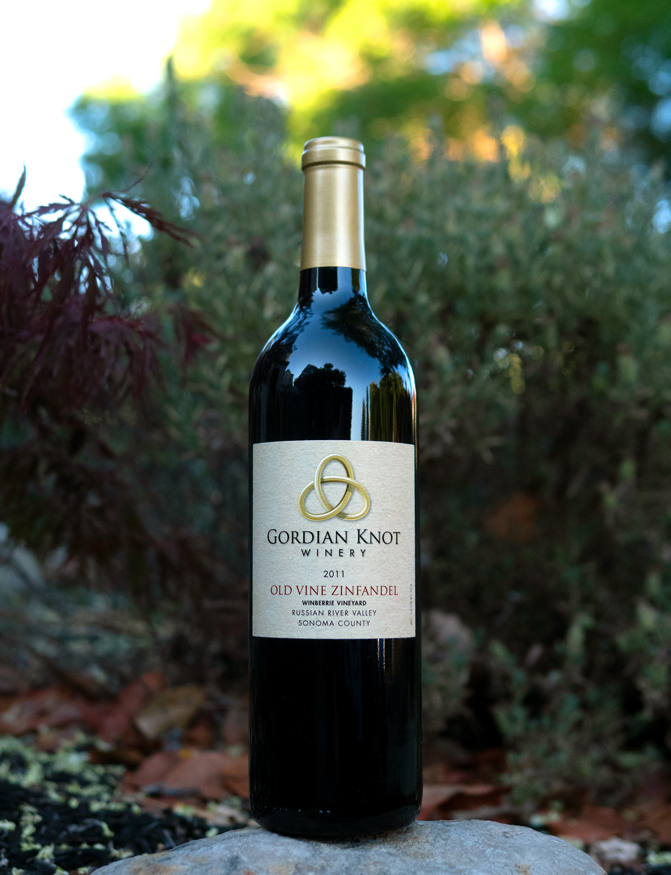 Gordian Knot Winery 2011 Winberrie Vineyard RRV Old Vine Zinfandel 750ml Wine Bottle