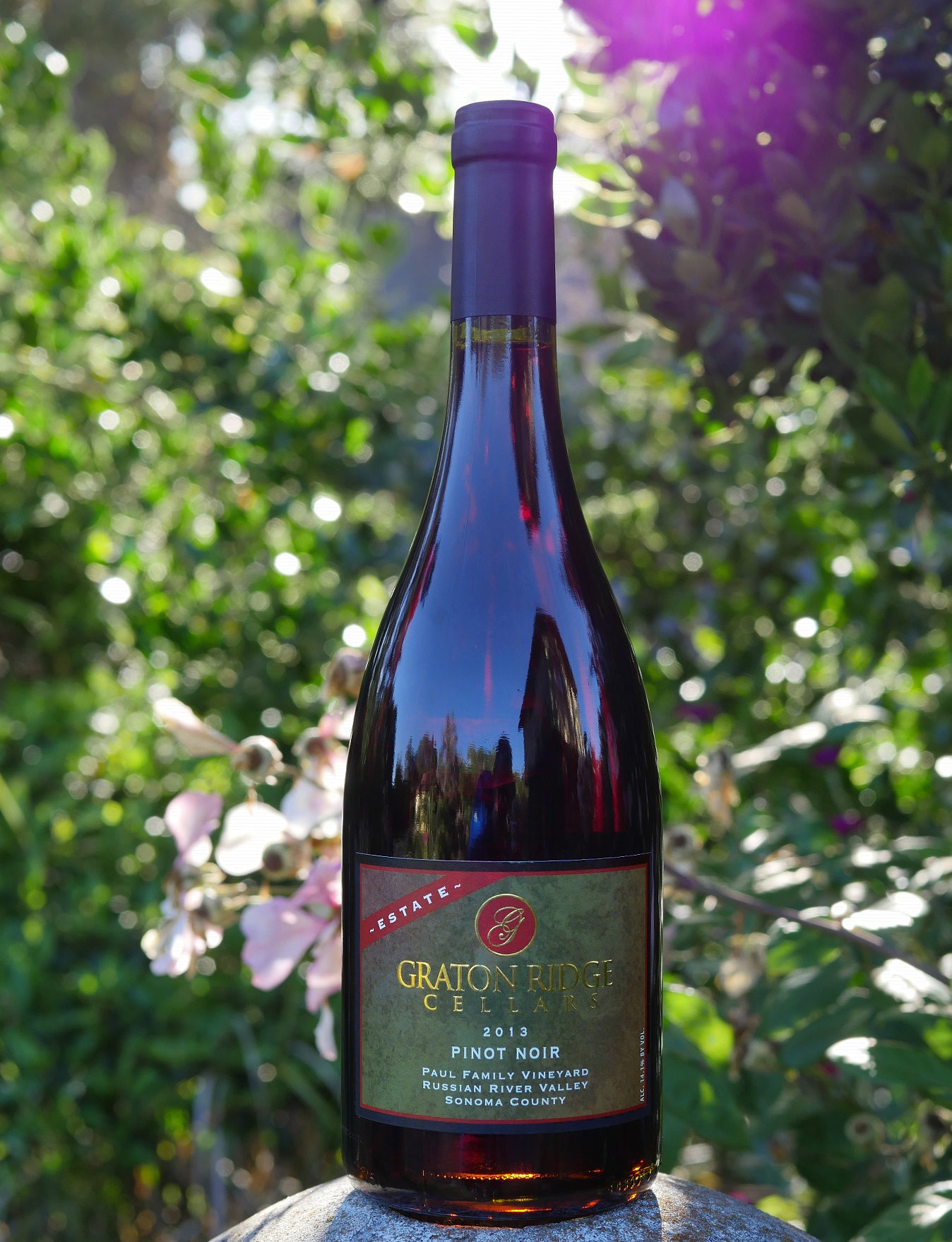 Graton Ridge Cellars 2013 Paul Family Vineyard Russian River Valley Pinot Noir 750ml Wine Bottle