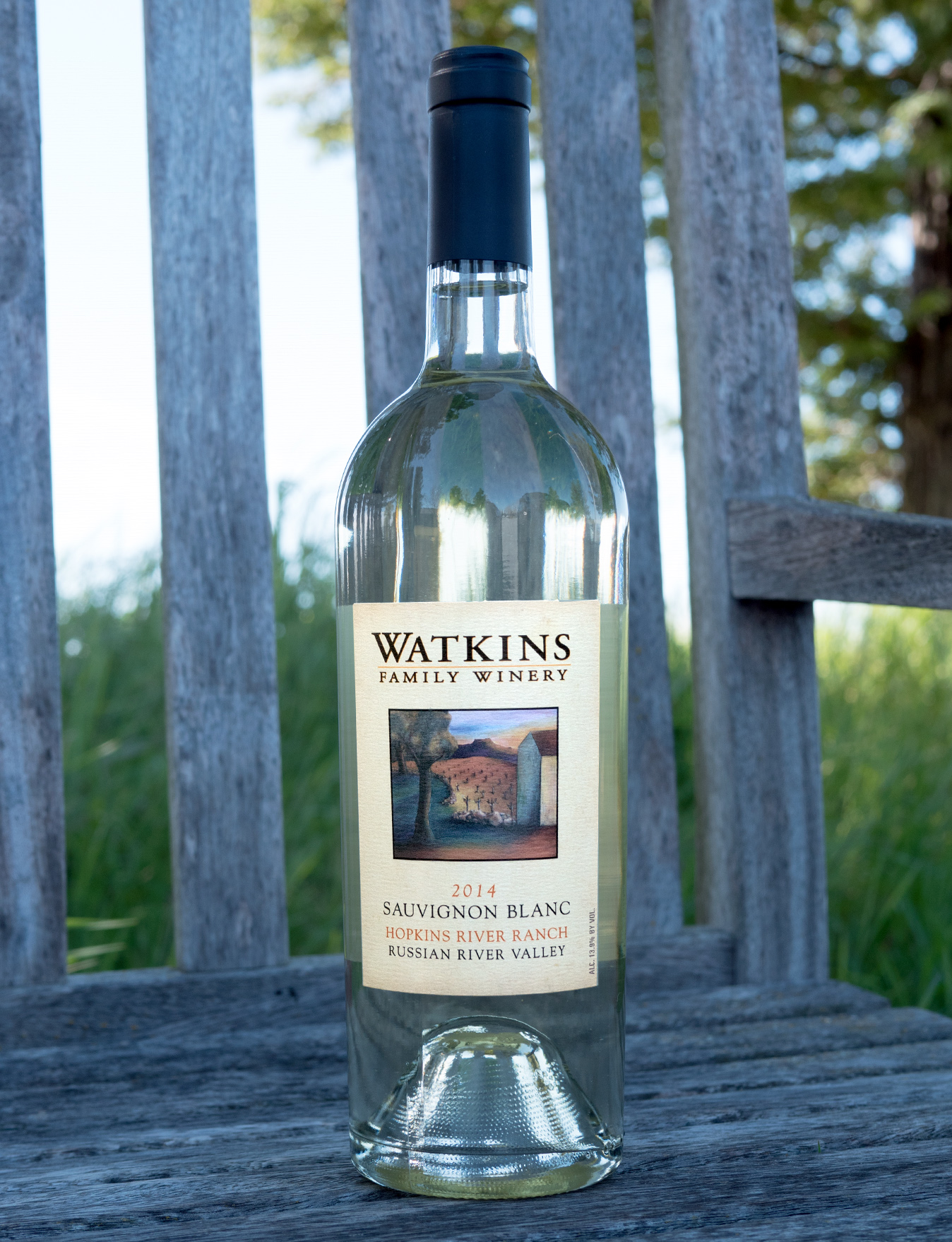 Watkins Family Winery 2014 Hopkins River Ranch Russian River Valley Sauvignon Blanc 750ml Wine Bottle