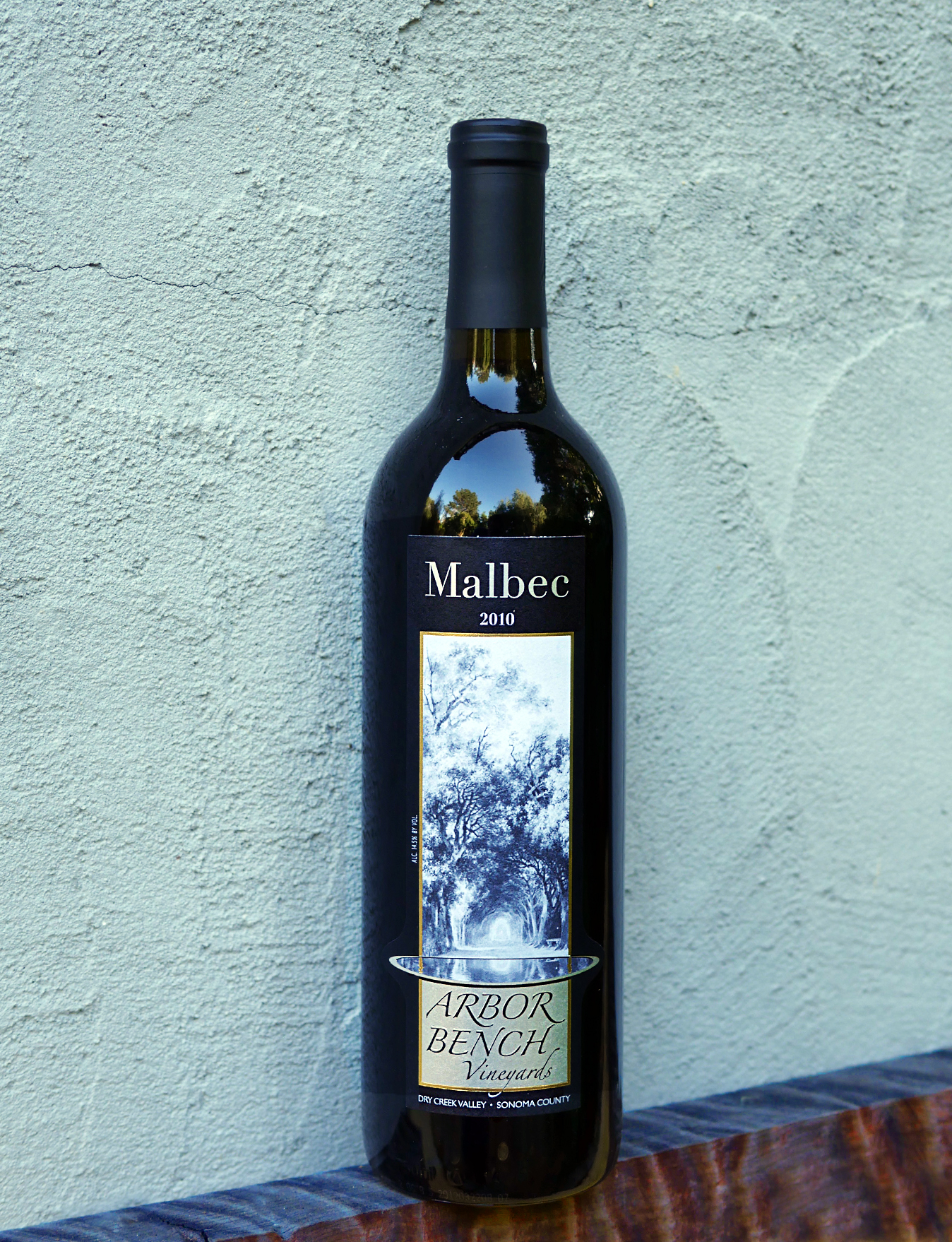 Arbor Bench 2010 Dry Creek Valley Estate Grown Malbec 750ml Wine Bottle