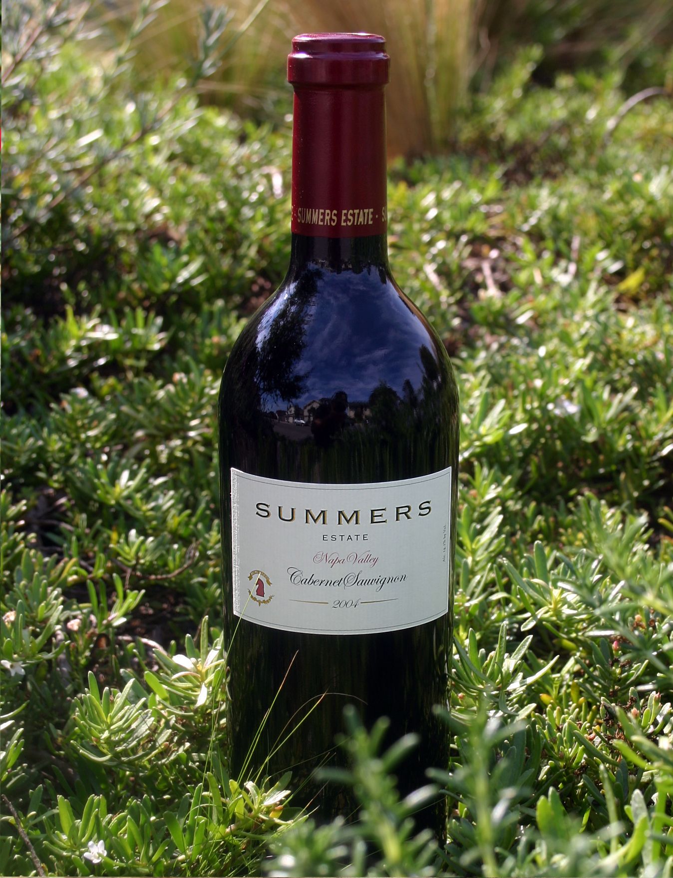 Summers 2004 Estate Cabernet Sauvignon 750ml Wine Bottle