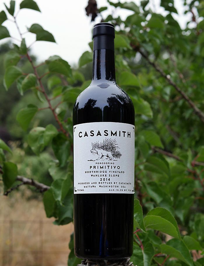 Charles Smith 2014 'Casa Smith' Porcospino Northridge Vineyard Wahluke Slope Primitivo 750ml Wine Bottle