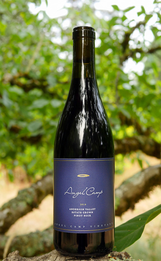 Angel Camp Vineyard 2014 Estate Grown Anderson Valley Pinot Noir 750ml Wine Bottle