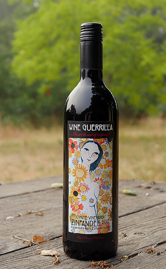 Wine Guerrilla 2012 Conte Vineyard Russian River Valley Zinfandel 750ml Wine Bottle
