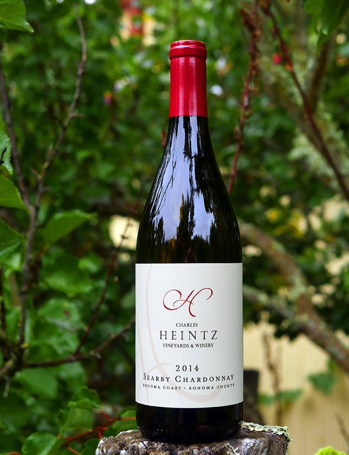 Charles Heintz Vineyards 2014 Searby Vineyard Sonoma Coast Chardonnay 750ml Wine Bottle