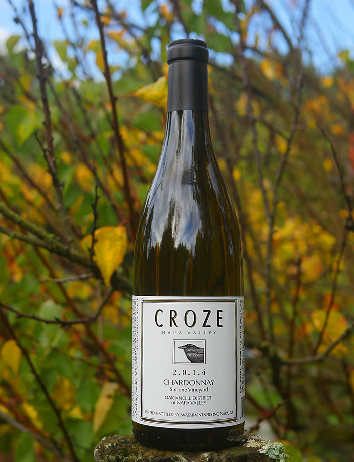 Croze 2014 Simone Vineyard Napa Valley Chardonnay 750ml Wine Bottle