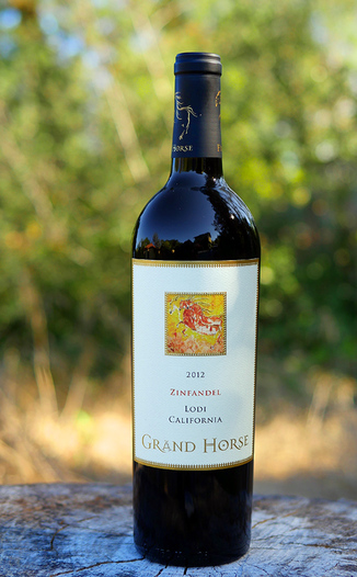 Grand Horse 2012 Lodi Zinfandel 750ml Wine Bottle