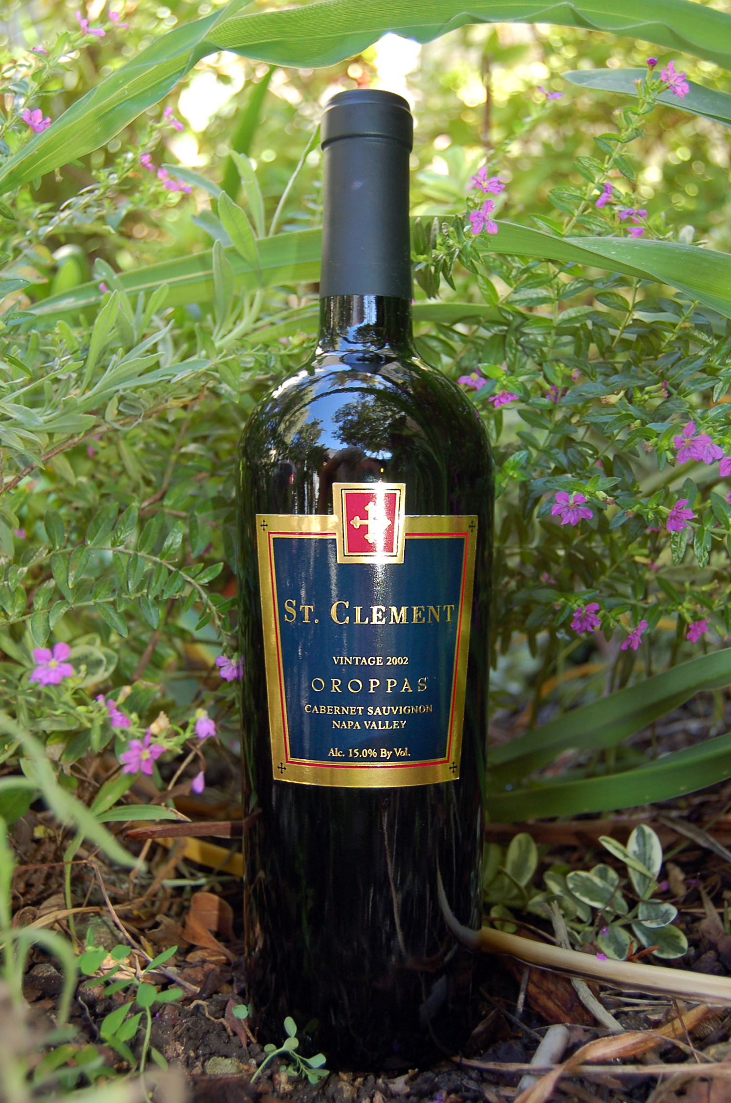 St. Clement Vineyards 2002 Oroppas Cabernet Sauvignon 750ml Wine Bottle