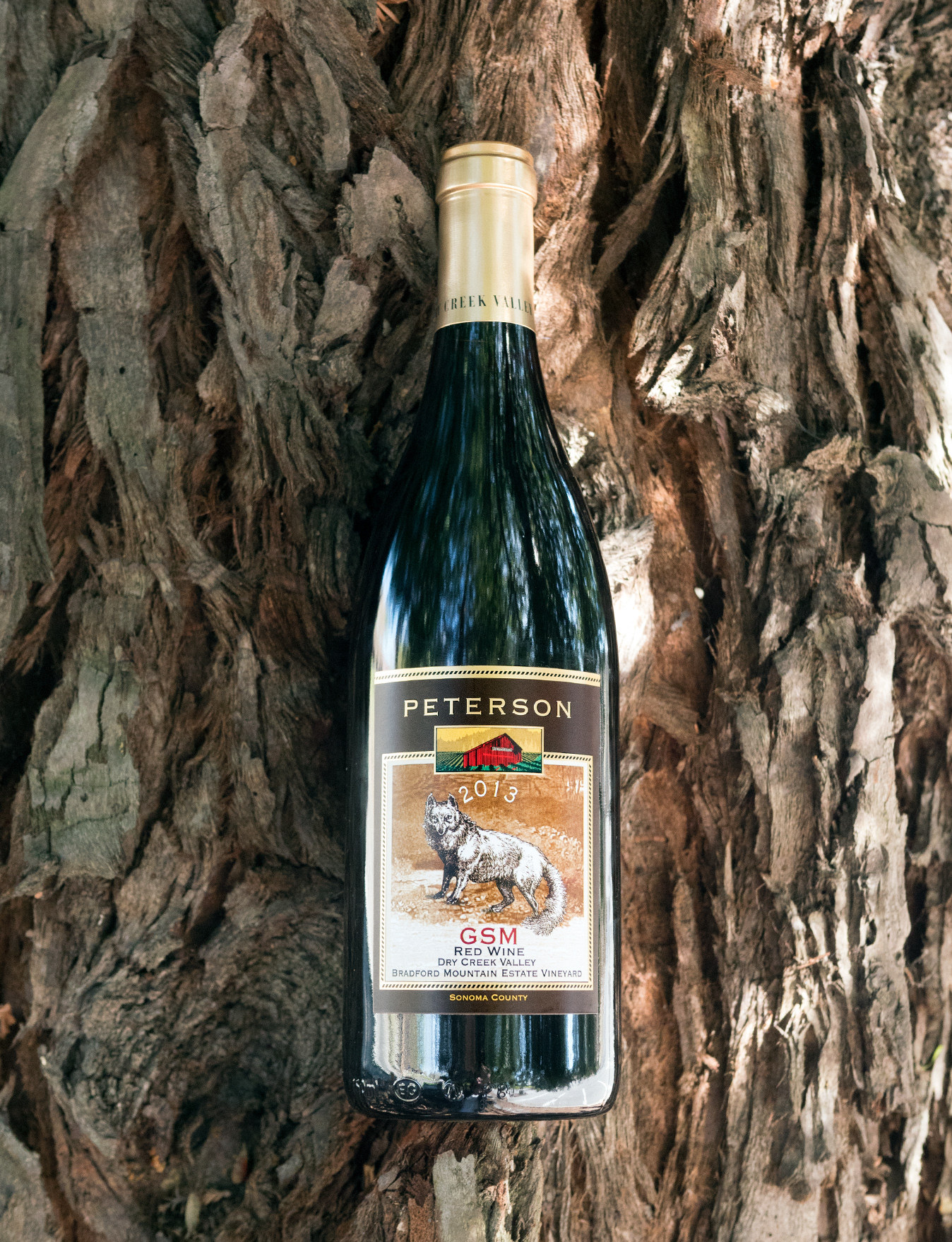 Peterson 2013 GSM Bradford Mtn. Vineyard Red Wine 750ml Wine Bottle