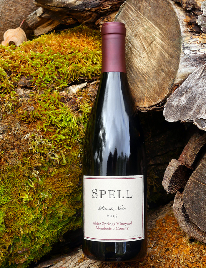 Spell Estate 2015 Alder Springs Vineyard Mendocino County Pinot Noir 750ml Wine Bottle