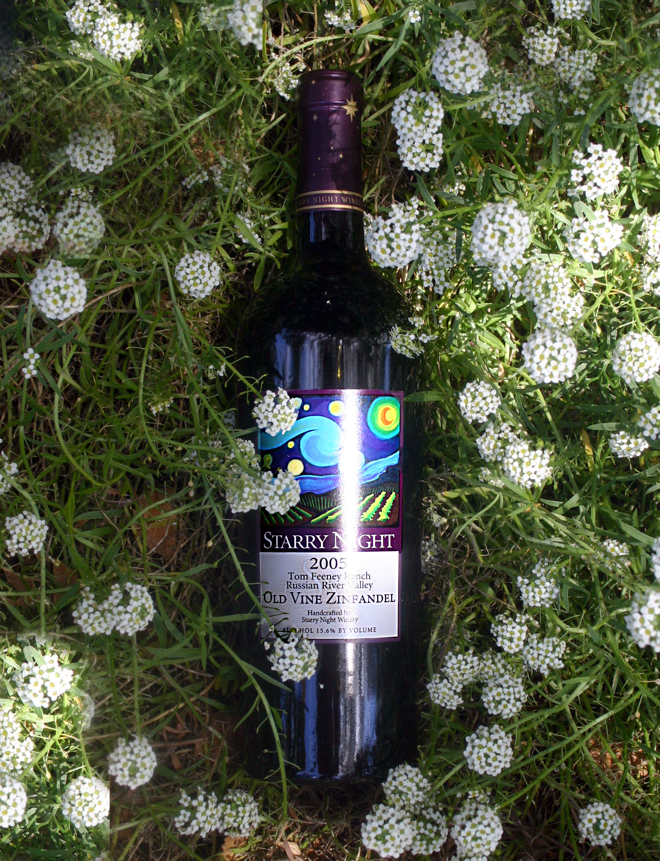 Starry Night Winery 2005 Tom Feeney Ranch Old Vine Zinfandel 750ml Wine Bottle