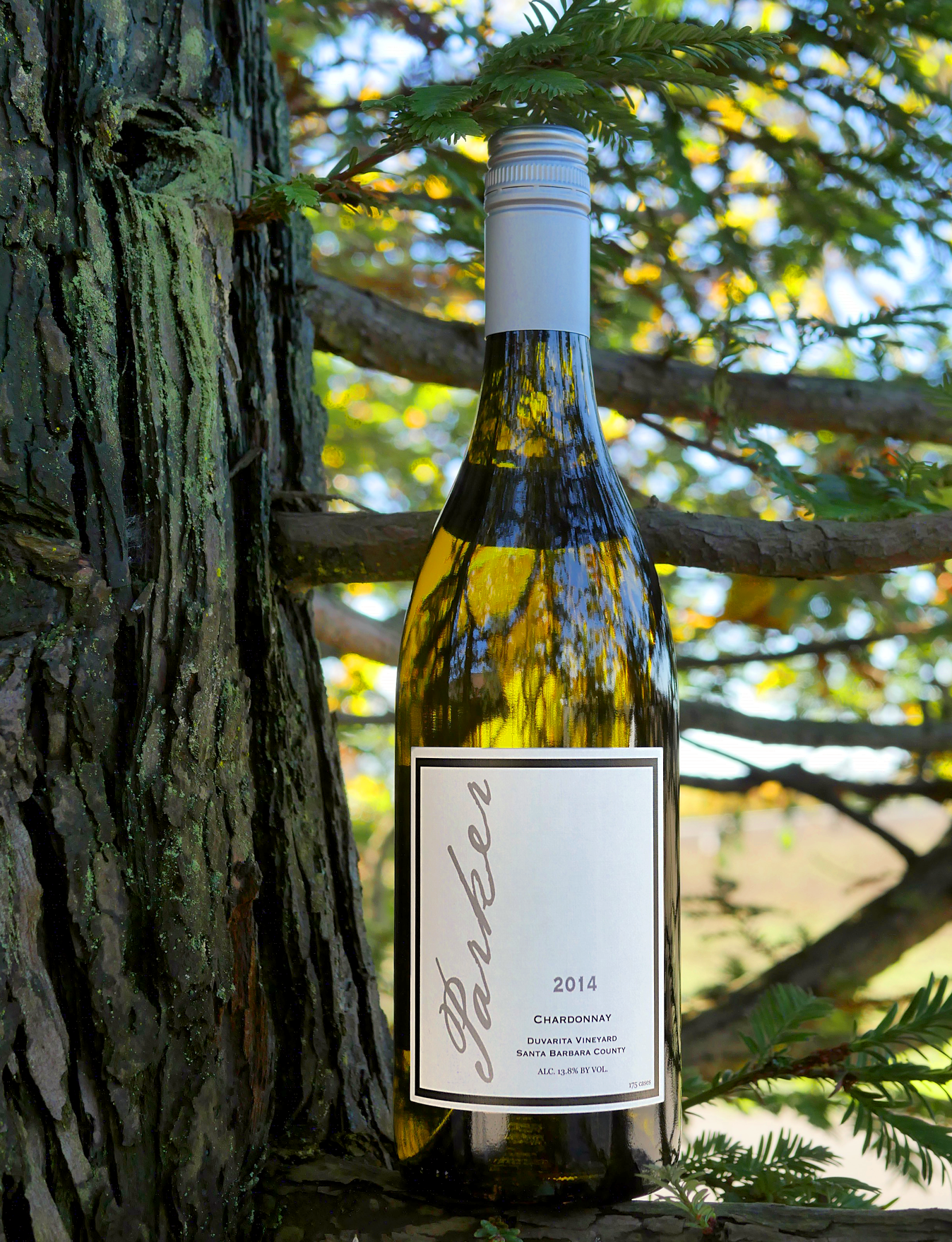 Parker Wine 2014 Duvarita Vineyard Santa Barbara County Chardonnay 750ml Wine Bottle