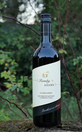 Brothers in Arms 2010 'Formby & Adams' Leading Horse Langhorne Creek Cabernet Sauvignon 750ml Wine Bottle