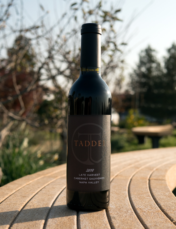 Taddei 2010 Late Harvest Napa Valley Cabernet Sauvignon 750ml Wine Bottle