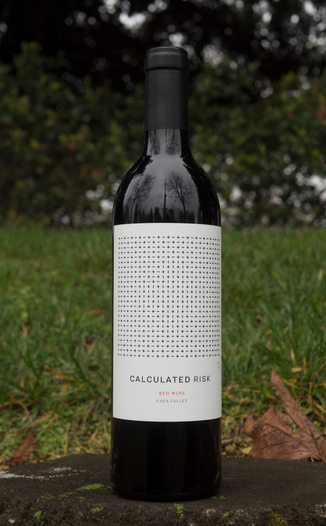 Calculated Risk 2015 Red Wine Napa Valley 750ml Wine Bottle