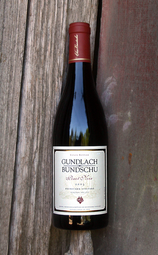 Gundlach-Bundschu Winery 2005 Estate Pinot Noir 750ml Wine Bottle