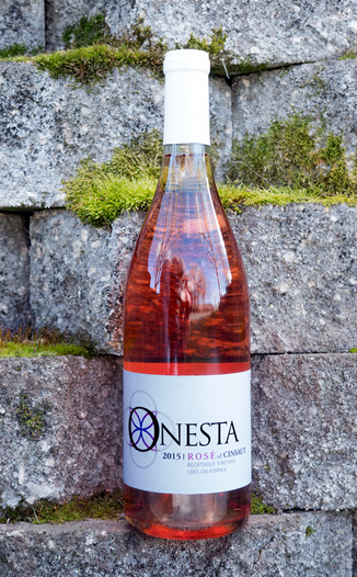 Onesta Wines 2015 Bechthold Vineyard Lodi, California Rosé of Cinsaut 750ml Wine Bottle