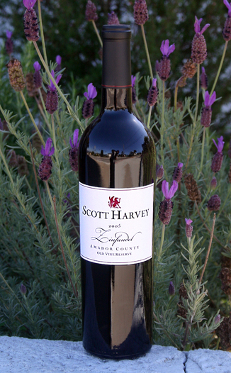 Scott Harvey Wines 2005 Old Vine Zinfandel 750ml Wine Bottle